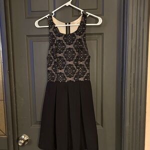 Altar'd State Black and White Patterned Mini Dress